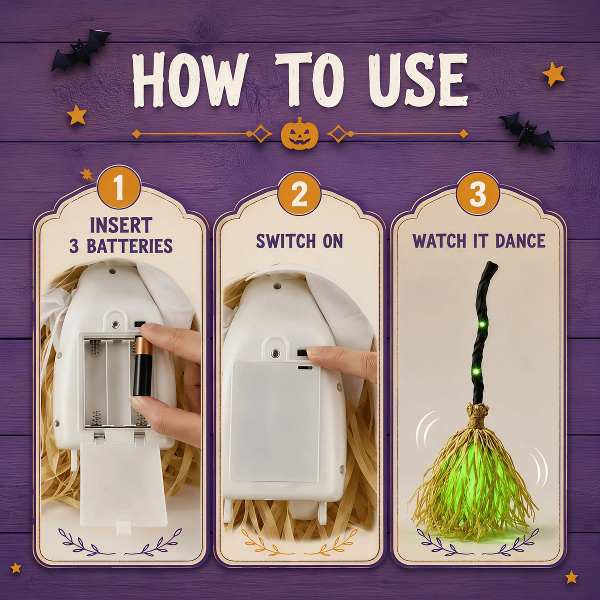 Dancing Halloween Broom