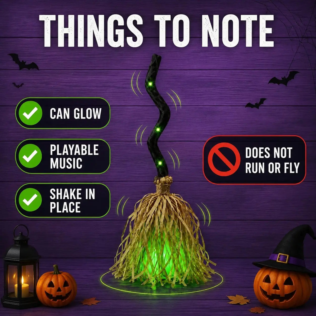 Dancing Halloween Broom