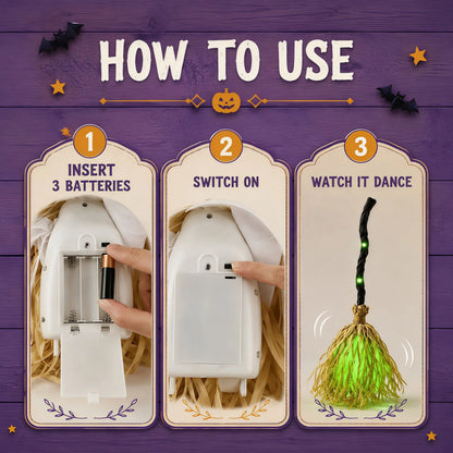 Dancing Halloween Broom