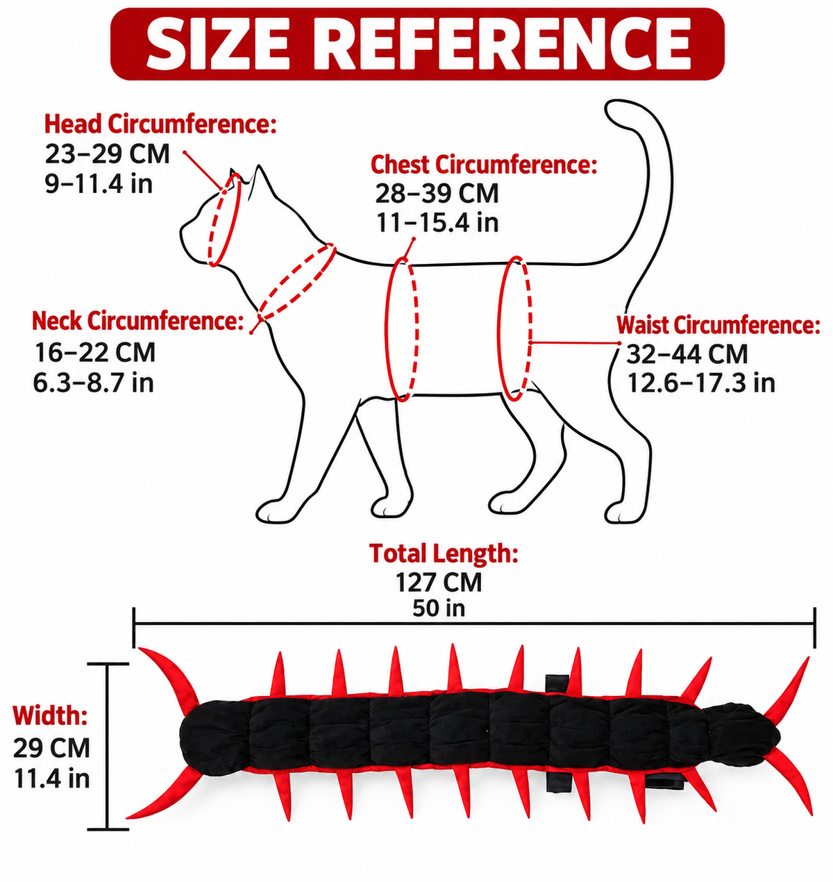 Centipede Cat Costume