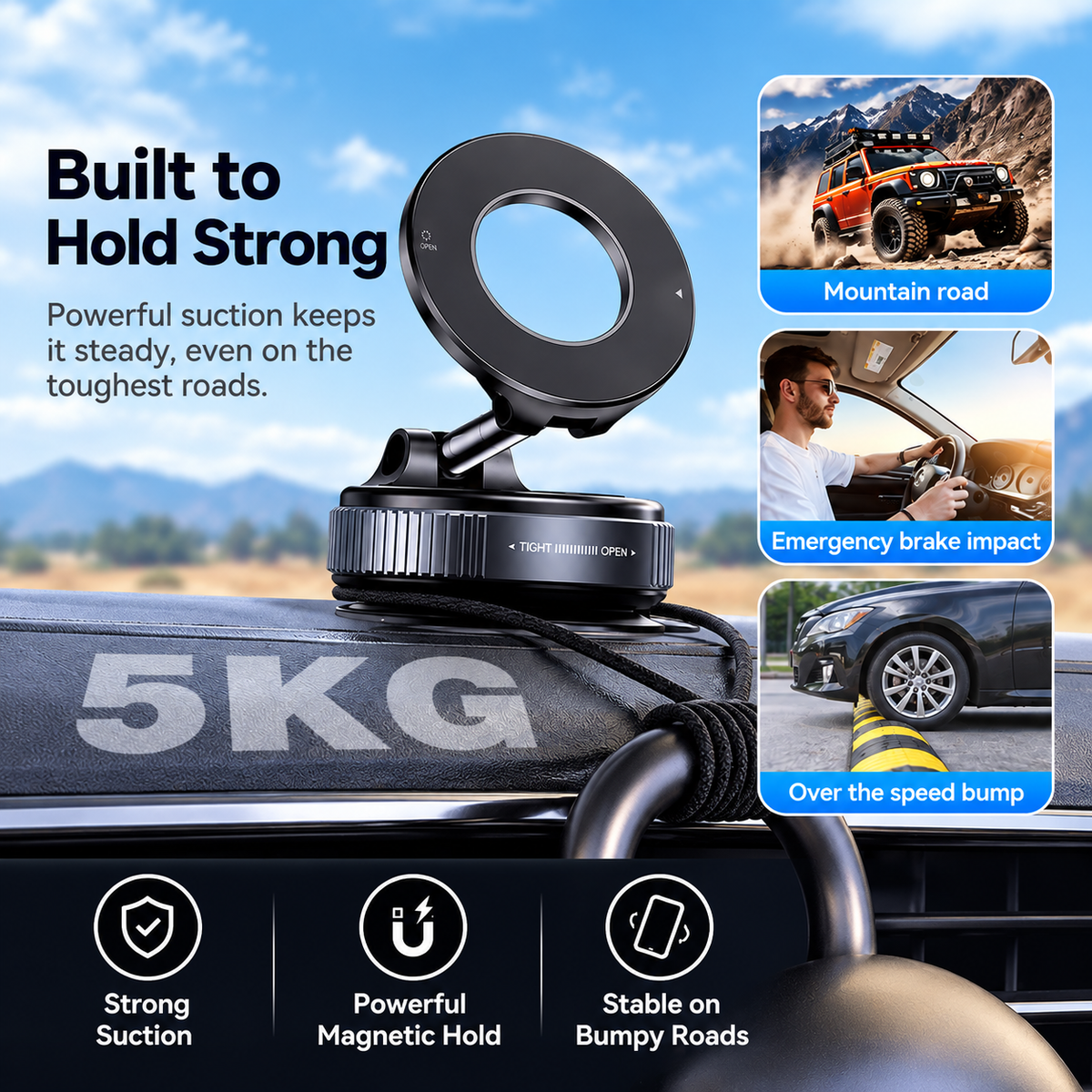 MagMount™ 360 Vacuum Phone Holder