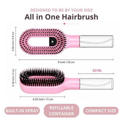 MistGlow™ Spray Hairbrush.