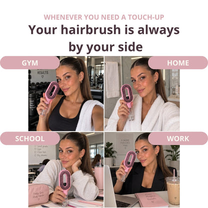 MistGlow™ Spray Hairbrush.